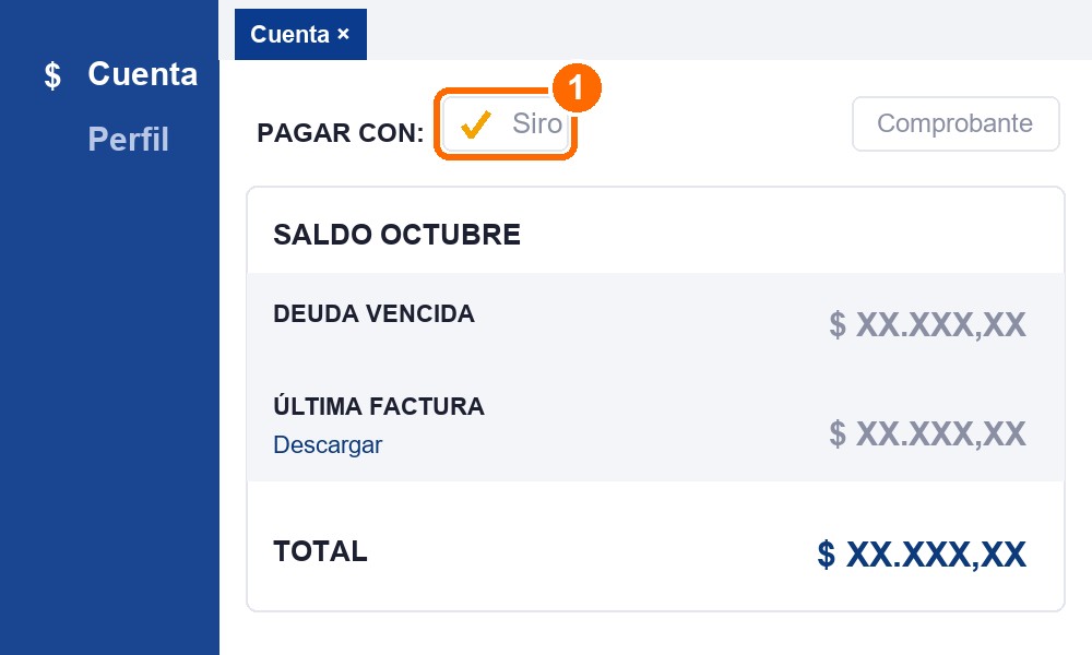 En Cuenta, tocá «Siro».
