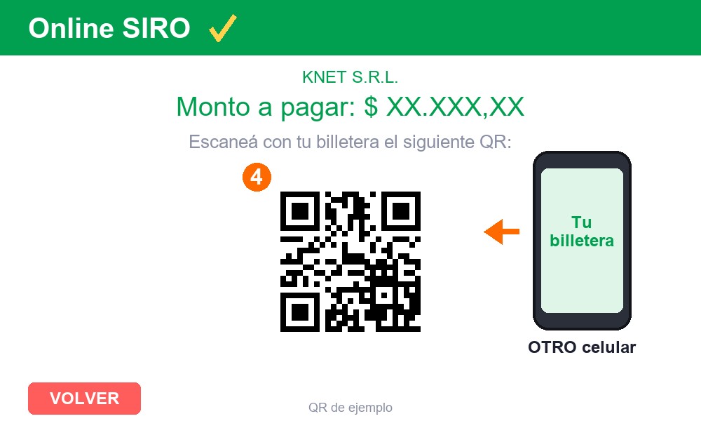 Escaneá el QR con Mercado Pago, Modo, Cuenta DNI u otra billetera desde otro dispositivo.