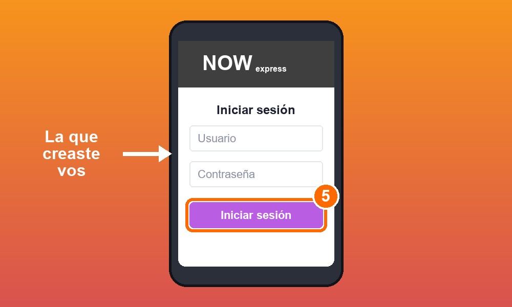 Ya creada la cuenta, descargá la app NOW Express (Play Store, App Store o desde tu Smart TV con Android TV o Google TV) y entrá con el usuario y la clave que creaste vos.